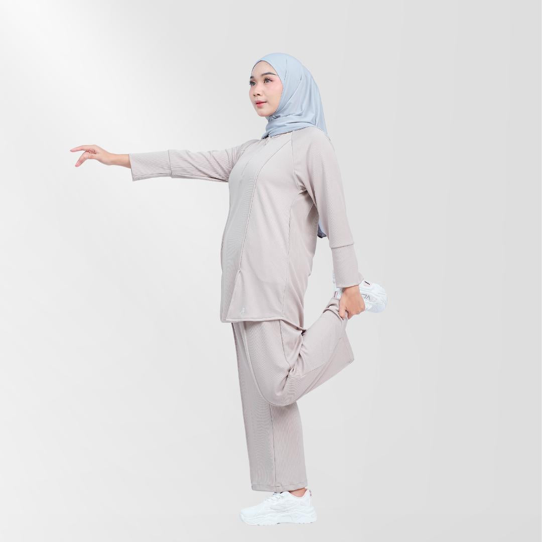 Afactivecasual Relax Motion Pants in Cooling Ribbed