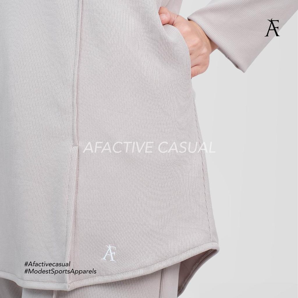 Afactivecasual Leisura Cooling Active Ribbed Top