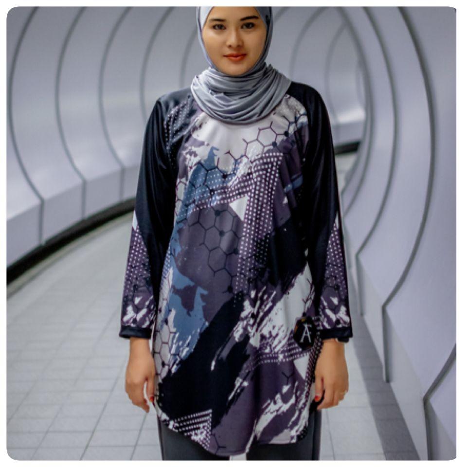 Afactivecasual Muslimah Athleisure Modest Top