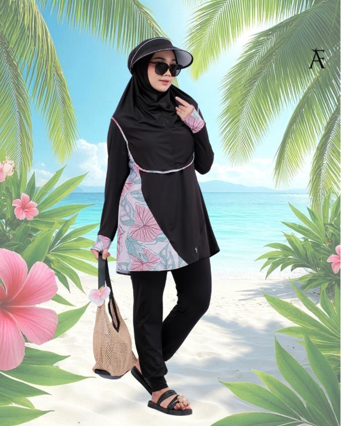 AFactivecasual Modest Muslimah Swimwear Set SOLARA Collection (SG DESIGN)